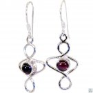 grand Garnet 925 Solid Sterling Silver Red Earring Natural suppiler US