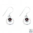 fascinating Garnet 925 Solid Sterling Silver Red Earring Natural Designer US