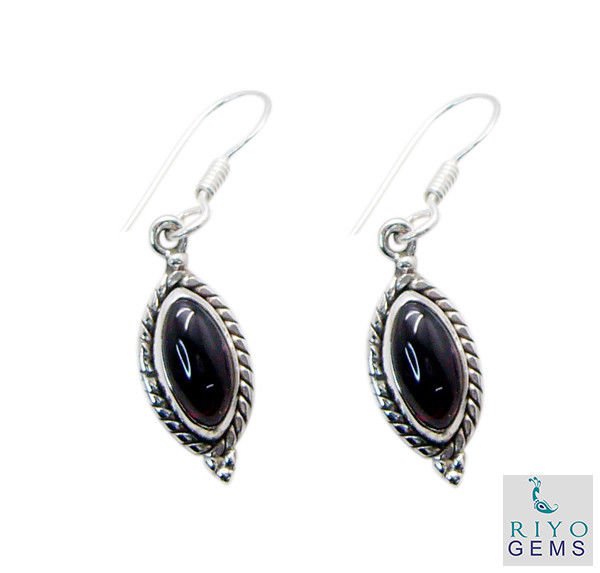 captivating Garnet 925 Solid Sterling Silver Red Earring Natural simply US