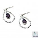 adorable Garnet 925 Solid Sterling Silver Red Earring genuine ordinary US