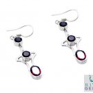 exquisite Garnet 925 Solid Sterling Silver Red Earring genuine gemstones US