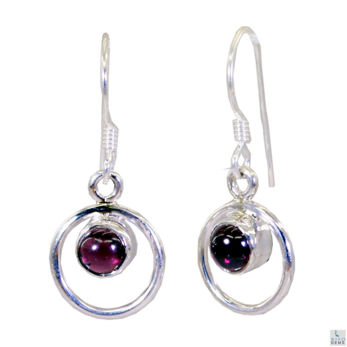 fine-looking Garnet 925 Solid Sterling Silver Red Earring Natural jewellery US