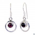 fine-looking Garnet 925 Solid Sterling Silver Red Earring Natural jewellery US