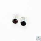 gorgeous Garnet 925 Solid Sterling Silver Red Earring Natural handcrafted US