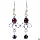 bonnie Garnet 925 Solid Sterling Silver Red Earring Natural wholesales US