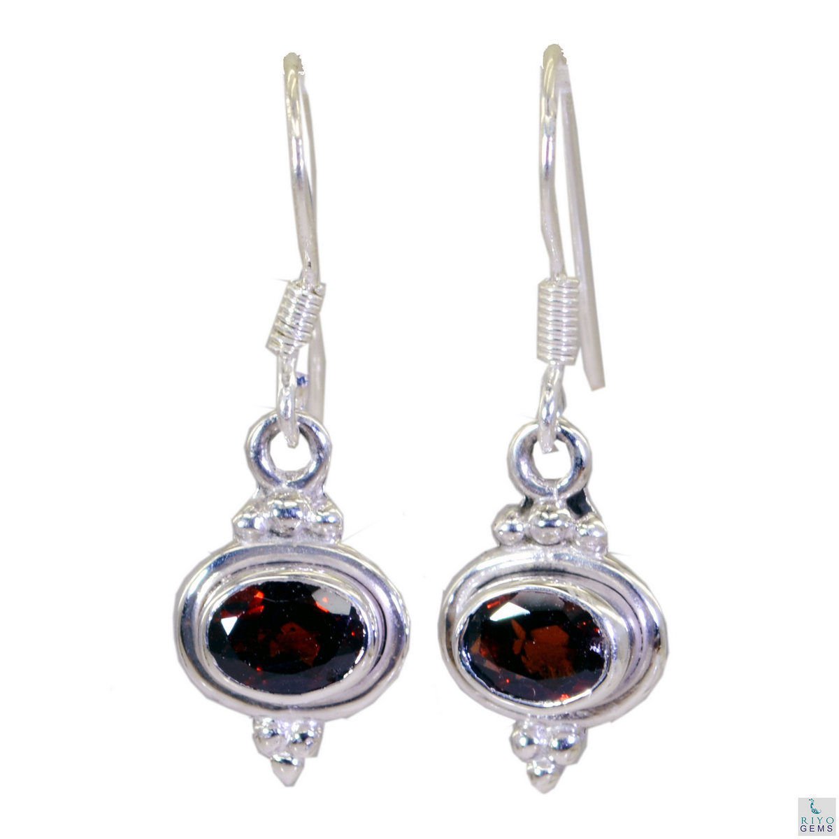inviting Garnet 925 Solid Sterling Silver Red Earring genuine supplies US