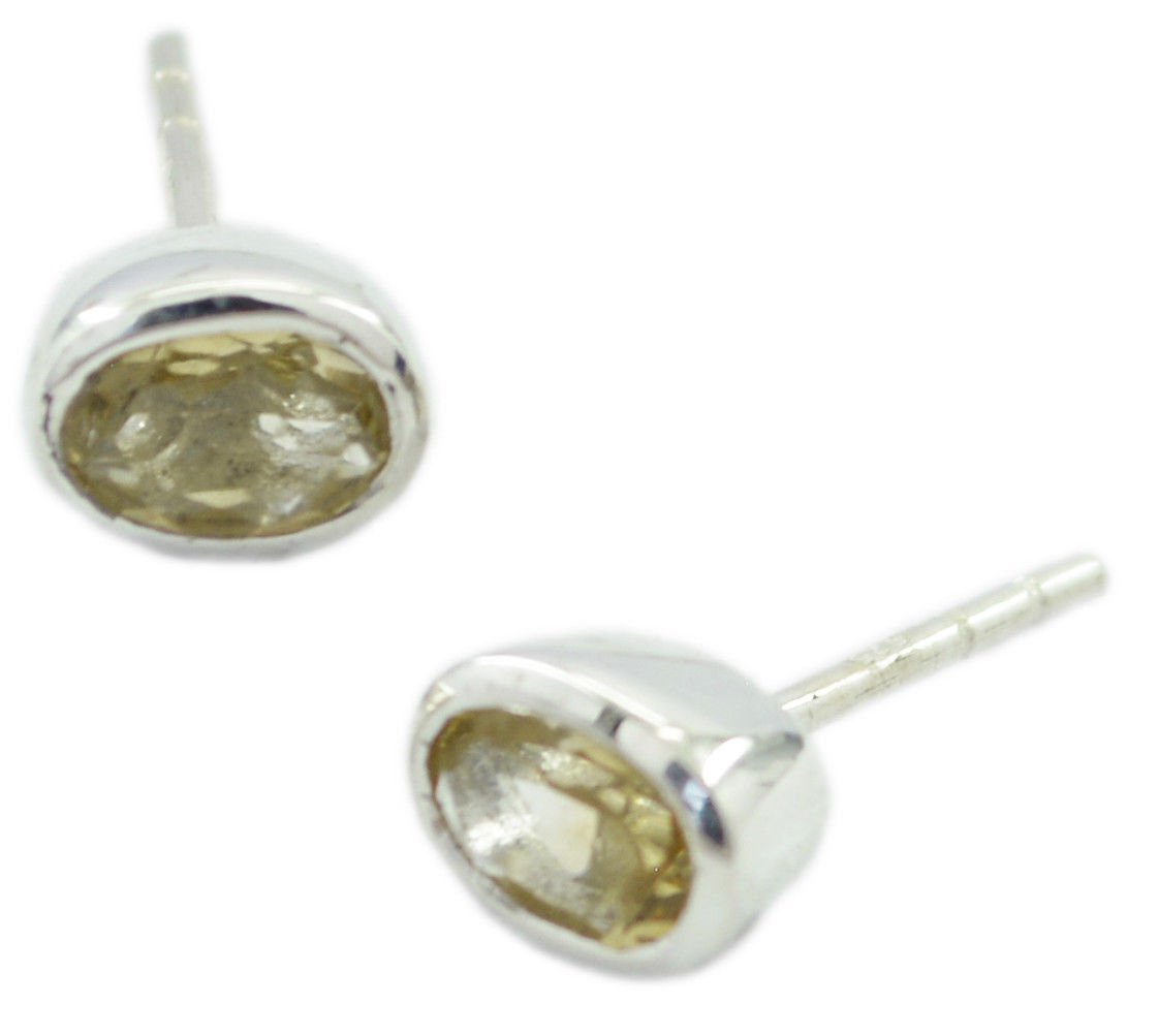 resplendent Citrine 925 Sterling Silver Yellow Earring Natural casually US