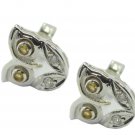 resplendent Citrine 925 Sterling Silver Yellow Earring genuine usual US