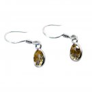 splendiferous citrine Solid Sterling Silver Yellow Earring Natural ordinary US