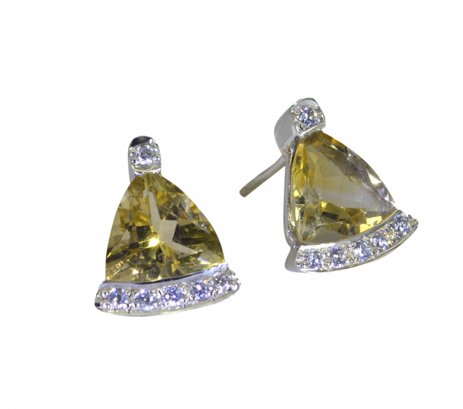 inviting citrine 925 Solid Sterling Silver Yellow Earring Natural gemstones US