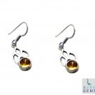splendid Citrine 925 Solid Sterling Silver Yellow Earring Natural jewelry US