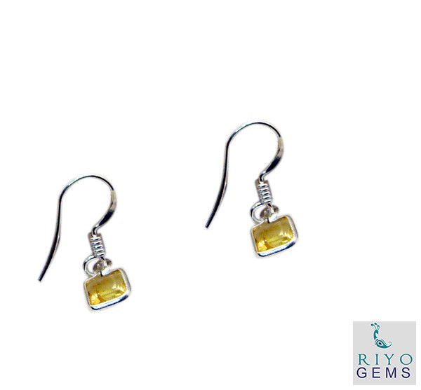 bonnie Citrine 925 Solid Sterling Silver Yellow Earring Natural suppiler US