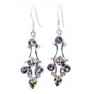 enticing Citrine 925 Solid Sterling Silver Yellow Earring genuine normaly US
