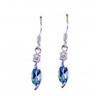 appealing Blue Topaz 925 Sterling Silver Blue Earring genuine jewelry US