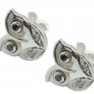grand Black Onyx 925 Sterling Silver Black Earring Natural ordinary US