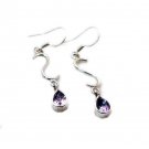 fine-looking Amethyst Solid Sterling Silver Purple Earring Natural suppiler US