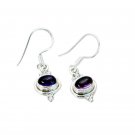attractive Amethyst 925 Solid Sterling Silver Purple Earring genuine jewelry US
