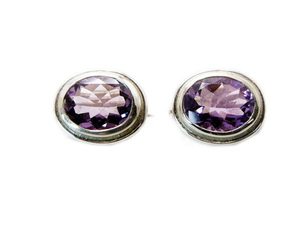 ideal Amethyst 925 Solid Sterling Silver Purple Earring Natural wholesale US