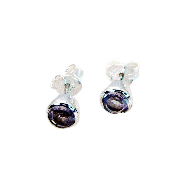 fine Amethyst 925 Solid Sterling Silver Purple Earring Natural supplies US
