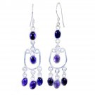 fascinating Amethyst Solid Sterling Silver Purple Earring genuine suppiler US