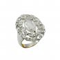 pleasing White CZ 925 Solid Sterling Silver White Ring genuine simply US