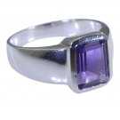 splendiferous Amethyst 925 Solid Sterling Silver Purple Ring genuine supply US