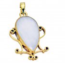 handsome Agate Gold Plated White Pendant Fashion generally US