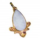 classy Agate Gold Plated White Pendant Glass Designer US