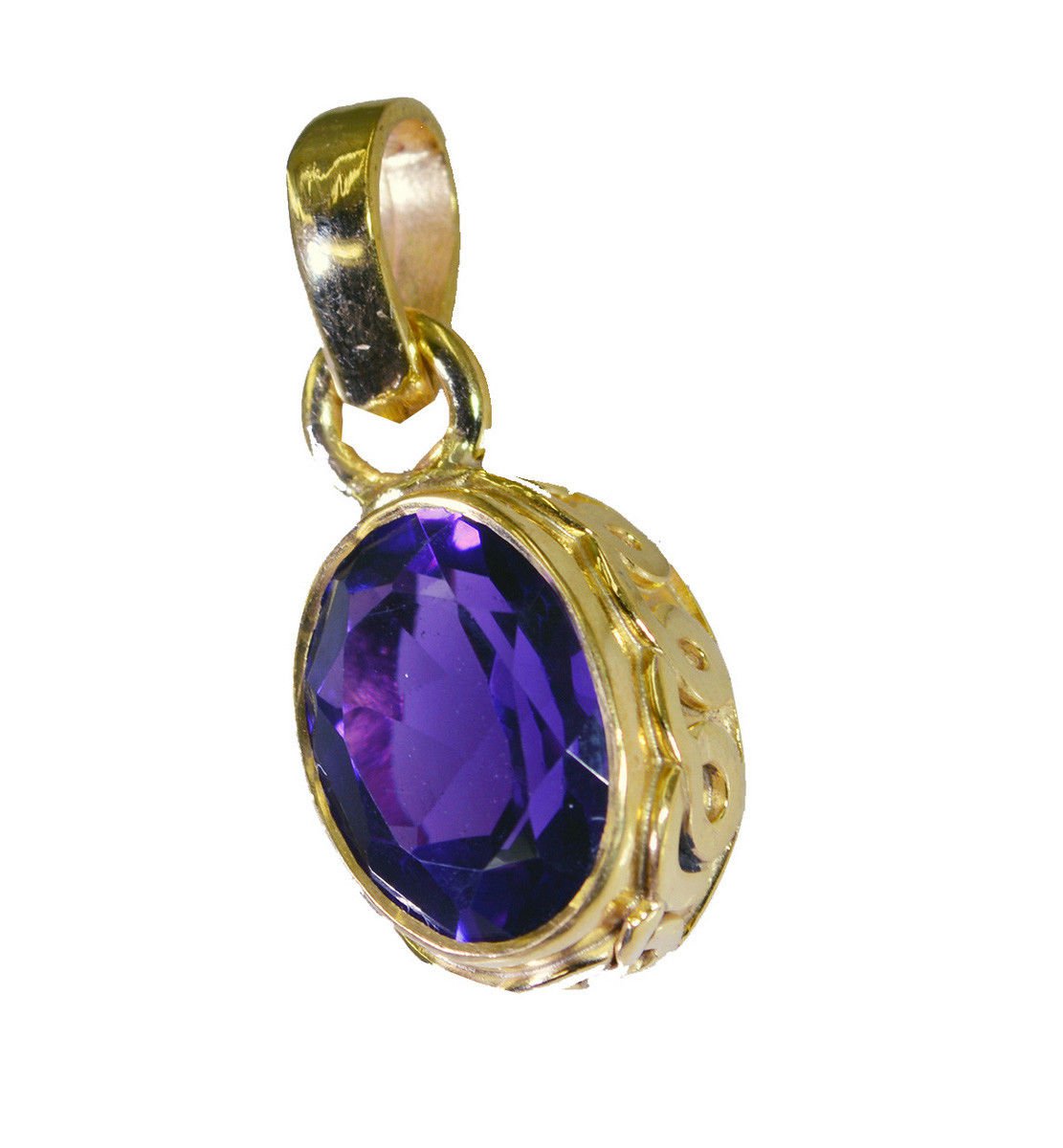 classy Amethyst Gold Plated Purple Pendant Fashion common US
