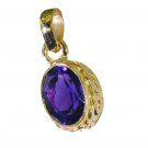 classy Amethyst Gold Plated Purple Pendant Fashion common US