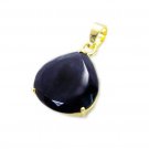 delicate Black onyx Gold Plated Black Pendant Fashion india US