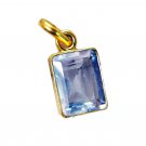 pleasing Crystal Quartz Gold Plated White Pendant Glass jewellery US