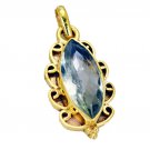 fine-looking Green Amethyst Gold Plated Green Pendant Glass supply US