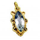 handsome Green Amethyst Gold Plated Green Pendant Fashion wholesale US