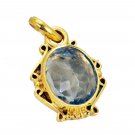 bewitching Green Amethyst Gold Plated Green Pendant Fashion indian US