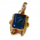 attractive Green Onyx Gold Plated Green Pendant Glass Designer US