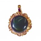 fine-looking Green Onyx Gold Plated Green Pendant Fashion wholesale US