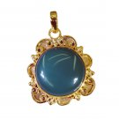 appealing Green Onyx Gold Plated Green Pendant Fashion gemstone US