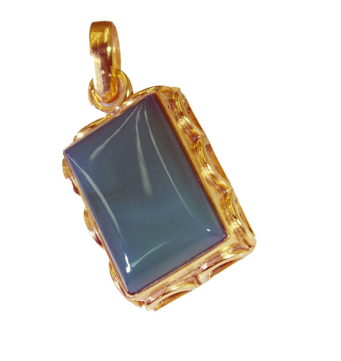 enticing Green Onyx Gold Plated Green Pendant Fashion wholesales US