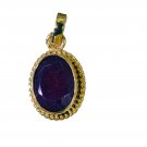 delicate Indian Ruby Gold Plated Red Pendant Fashion normaly US