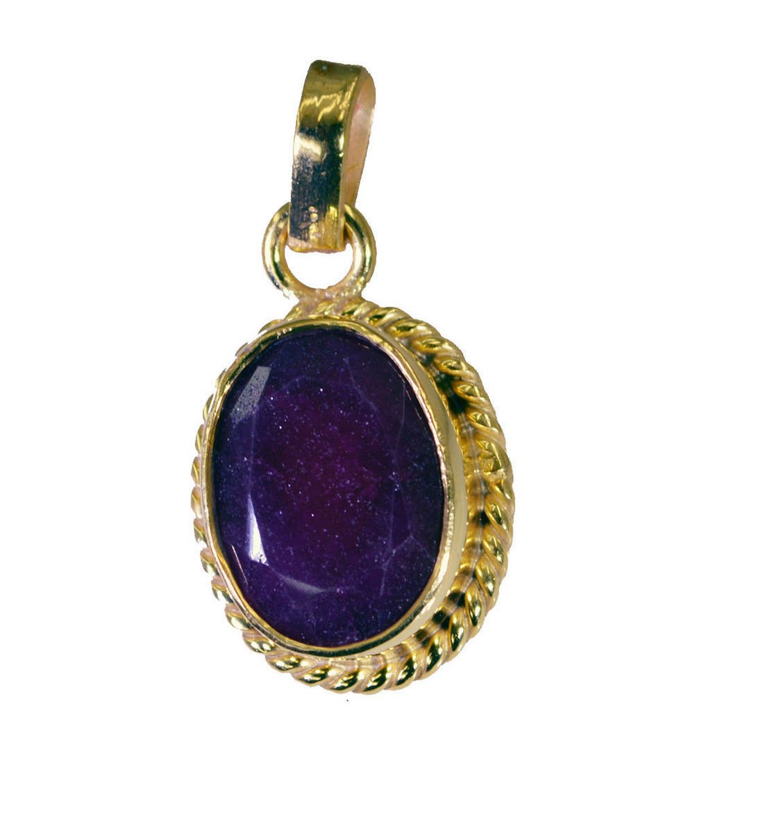 fascinating Indian Ruby Gold Plated Red Pendant Fashion freely US