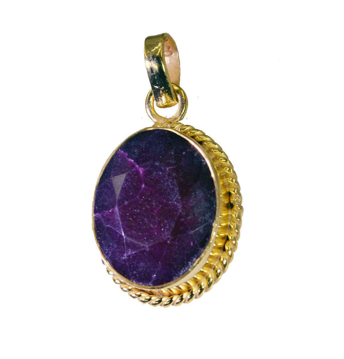 bonnie Indian Ruby Gold Plated Red Pendant Glass supply US