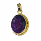 bonnie Indian Ruby Gold Plated Red Pendant Glass supply US