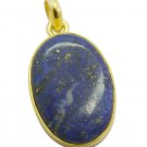 inviting Lapis Lazuli Gold Plated Blue Pendant Glass jewellery US