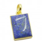 pleasing Lapis Lazuli Gold Plated Blue Pendant Glass regular US