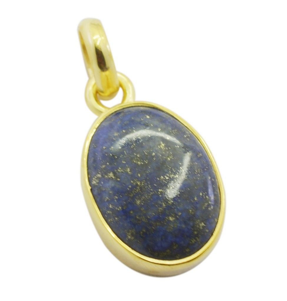 comely Lapis Lazuli Gold Plated Blue Pendant Glass simply US