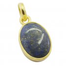 comely Lapis Lazuli Gold Plated Blue Pendant Glass simply US