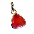 grand Red Onyx Gold Plated Red Pendant Glass supply US