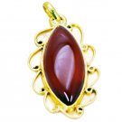 comely Red Onyx Gold Plated Red Pendant Glass exporter US