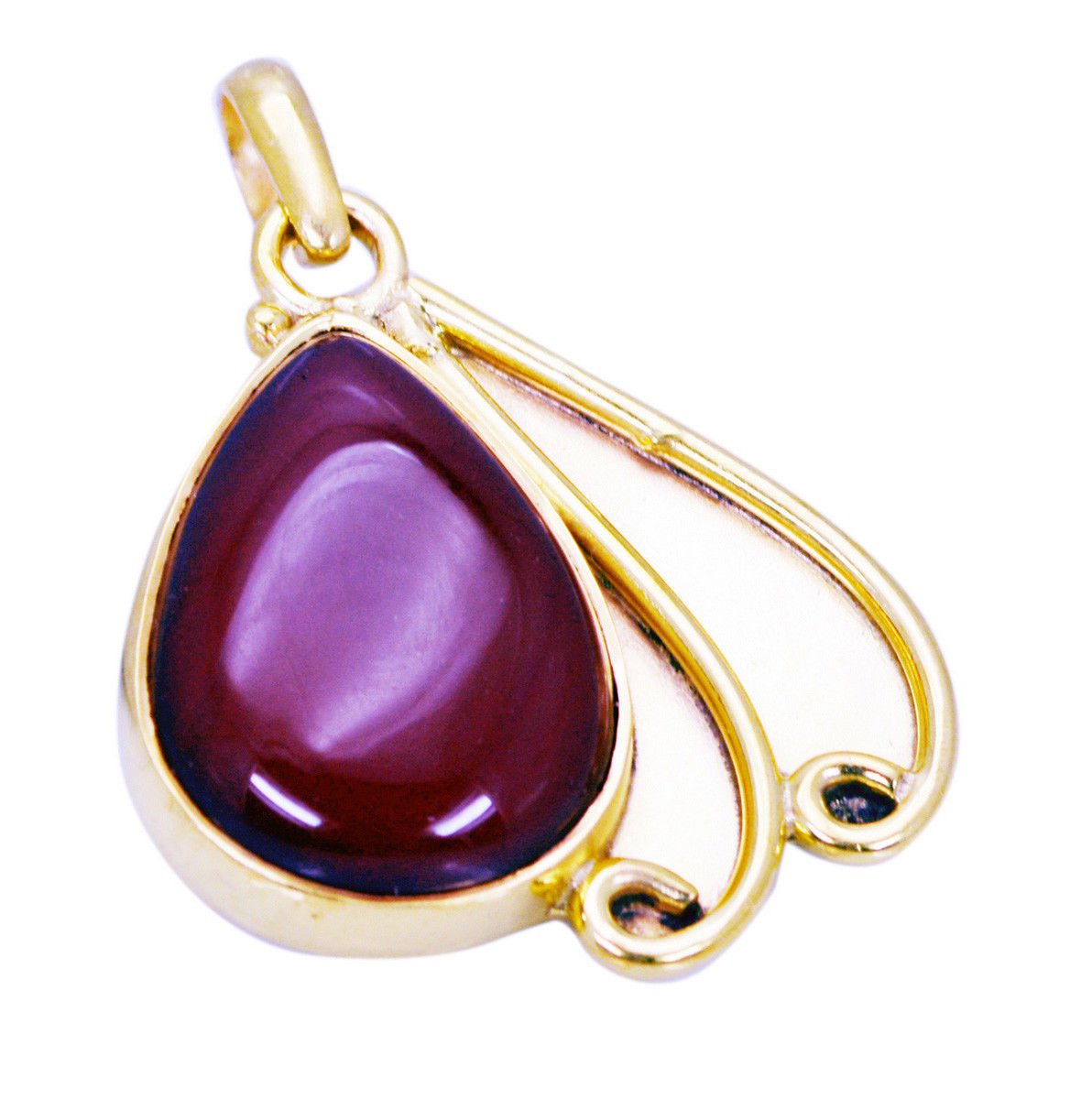 fine-looking Red Onyx Gold Plated Red Pendant Fashion suppiler US